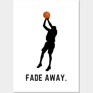 Fade away- a basketball design Posters and Art